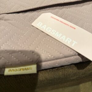 BAGSMART Quilted Cosmetic Bag - Light Purple